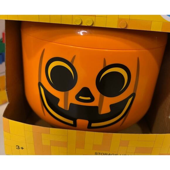 NIB Lego Halloween Pumpkin Storage Head - Small - Picture 3 of 5